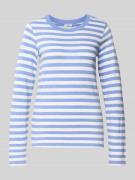 Marc O'Polo Denim Langarmshirt aus reiner Baumwolle in Bleu, Größe L