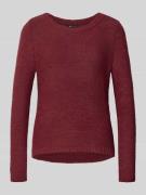 Only Regular Fit Strickpullover aus Grobstrick Modell 'GEENA' in Borde...