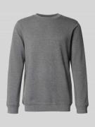 Matinique Sweatshirt mit Label-Detail Modell 'harry' in Hellgrau Melan...