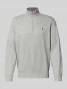 Polo Ralph Lauren Sweatshirt mit Label-Stitching in Mittelgrau Melange...