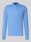 Polo Ralph Lauren Slim Fit Poloshirt in Logo-Stitching in Blau, Größe ...