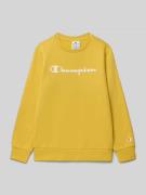 CHAMPION Sweatshirt mit Label-Print in LIGHT , Größe 128