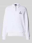 Polo Ralph Lauren Sweatshirt mit Polokragen in Weiss, Größe L