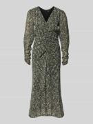 BOSS Orange Tailliertes Freizeitkleid mit Allover-Muster in Black, Grö...