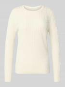 Christian Berg Woman Strickpullover mit Zopfmuster in Offwhite, Größe ...