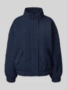 YAS Jacke mit Stehkragen Modell 'FIPURA' in Marine, Größe 34