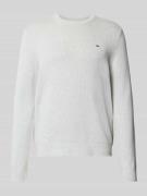 Tommy Jeans Regular Fit Strickpullover aus reiner Baumwolle in Hellgra...