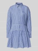 Polo Ralph Lauren Hemdblusenkleid in Minilänge mit Logo-Stitching in B...