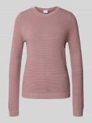 Vila Strickpullover mit gerippten Abschlüssen Modell 'dalo' in Mauve, ...