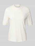 Marc Cain Regular Fit T-Shirt mit elastischen Ärmelabschlüssen in Offw...