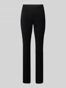 Marc Cain Stoffhose mit Label-Detail in Black, Größe 34