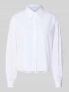 Marc Cain Hemdbluse mit Knopfleiste in Weiss, Größe 46