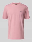 BOSS Green Regular Fit T-Shirt aus Baumwoll-Mix in Mauve, Größe XXL