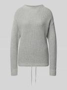Jake*s Casual Oversized Strickpullover mit gerippten Abschlüssen in Si...