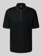 ARMANI EXCHANGE Poloshirt mit kurzem Reißverschluss in Black, Größe L