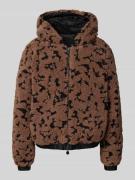 EA7 Emporio Armani Jacke mit Teddyfell in Beige, Größe L