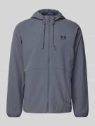 Under Armour Windbreaker mit Label-Print in Anthrazit, Größe XL