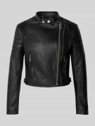 Guess Jacke in Leder-Optik Modell 'JEANNINE' in Black, Größe L