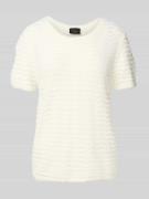 s.Oliver BLACK LABEL Regular Fit Strickshirt aus Viskose-Mix in Offwhi...