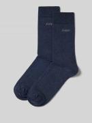 JOOP! Collection Socken mit Label-Print in Jeansblau, Größe 43-46