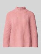 Herzensangelegenheit Strickpullover aus Woll-Kaschmir-Mix in Altrosa, ...