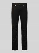 Levi's® Tapered Fit Jeans Modell '502®' in Black, Größe 36/30