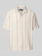 MCNEAL Freizeithemd mit Reverskragen in Beige, Größe L