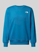 The North Face Sweatshirt mit Label-Print in Ocean, Größe L