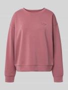 Jake*s Collection Sweatshirt mit überschnittenen Schultern in Altrosa,...