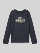Quiksilver Longsleeve mit Label-Print in Black, Größe 152