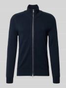 Marc O'Polo Regular Fit Strickjacke aus reiner Baumwolle in Marine, Gr...