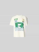 RHUDE Regular Fit T-Shirt mit Logo-Print in Offwhite, Größe L