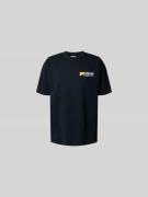 RHUDE T-Shirt mit Label-Print in Black, Größe S