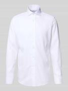 SEIDENSTICKER Slim Fit Business-Hemd mit Kentkragen in Weiss, Größe 38