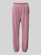 EA7 Emporio Armani Sweatpants mit elastischem Bund in Rose, Größe M