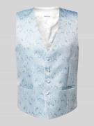 Wilvorst Weste mit Paisley-Muster in Hellblau, Größe 48