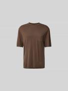 Officine Générale Regular Fit T-Shirt aus Lyocell-Mix in Mittelbraun, ...