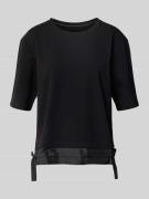 Marc Cain T-Shirt aus Modal-Mix mit Schleifen-Details in Black, Größe ...