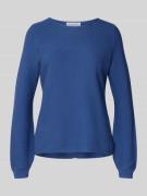 Christian Berg Woman Strickpullover mit gerippten Abschlüssen in Blau,...