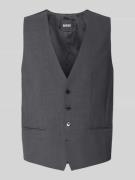 BOSS Regular Fit Anzugweste aus Schurwoll-Mix in Anthrazit, Größe 56