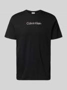 CK Calvin Klein T-Shirt mit Logo-Print in Black, Größe L