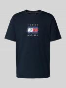 Tommy Hilfiger Regular Fit T-Shirt aus reiner Baumwolle in Marine, Grö...