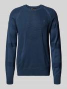 G-Star Raw Strickpullover mit Logo-Stitching und Rundhalsausschnitt in...