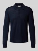 Tiger Of Sweden Strickpullover mit Kentkragen in Marine, Größe L