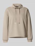 monari Sweatshirt mit Stehkragen in Taupe, Größe 42