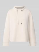 monari Sweatshirt mit Kordelzug und Label-Detail in Beige, Größe 40