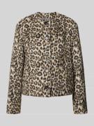 WHITE LABEL Blazer mit Rundhalsausschnitt und Knopfleiste in Beige, Gr...