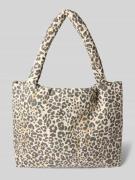 STUDIO NOOS Handtasche mit Label-Stitching in Sand, Größe 1