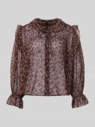 Vero Moda Regular Fit Bluse Umlegekragen MODELL 'PETRA' in Schoko, Grö...