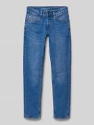 Garcia Slim Fit Jeans im 5-Pocket-Design Modell 'TAVIO' in Blau, Größe...